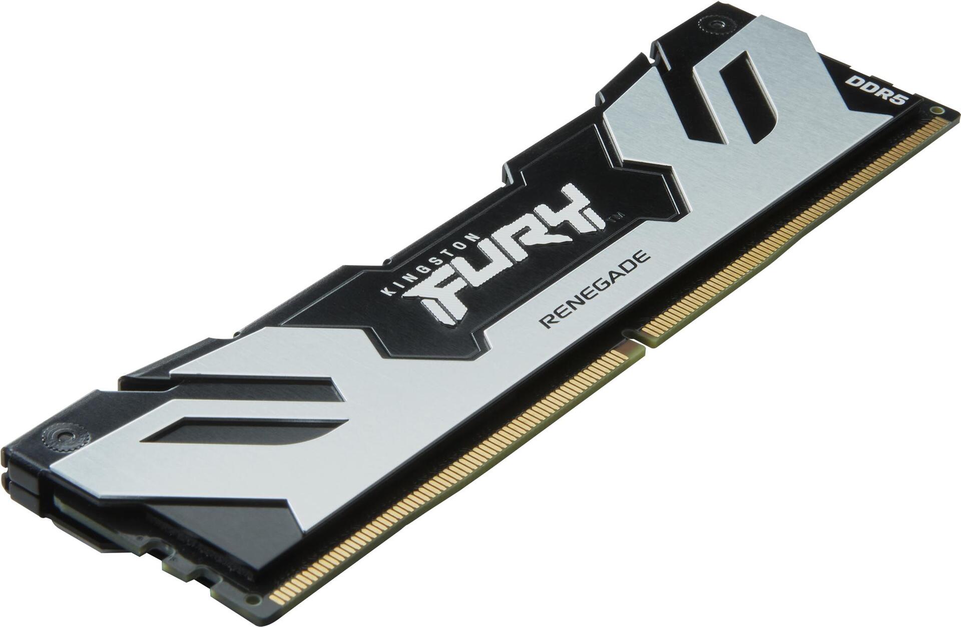 Kingston FURY Renegade DDR5 32 GB RAM Kit 8000 MT/s CL38 288-pin DIMM Schwarz, Silber