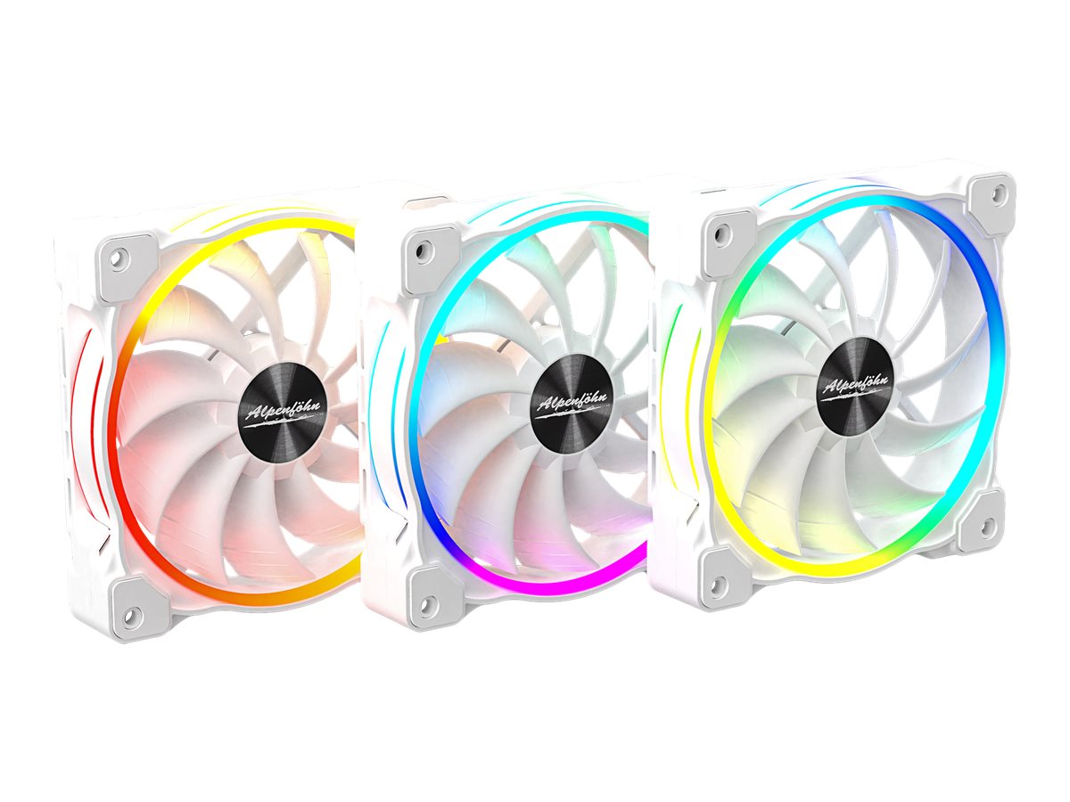 Alpenföhn Wing Boost 3 ARGB High Speed 120 mm PWM Triple Pack Weiß