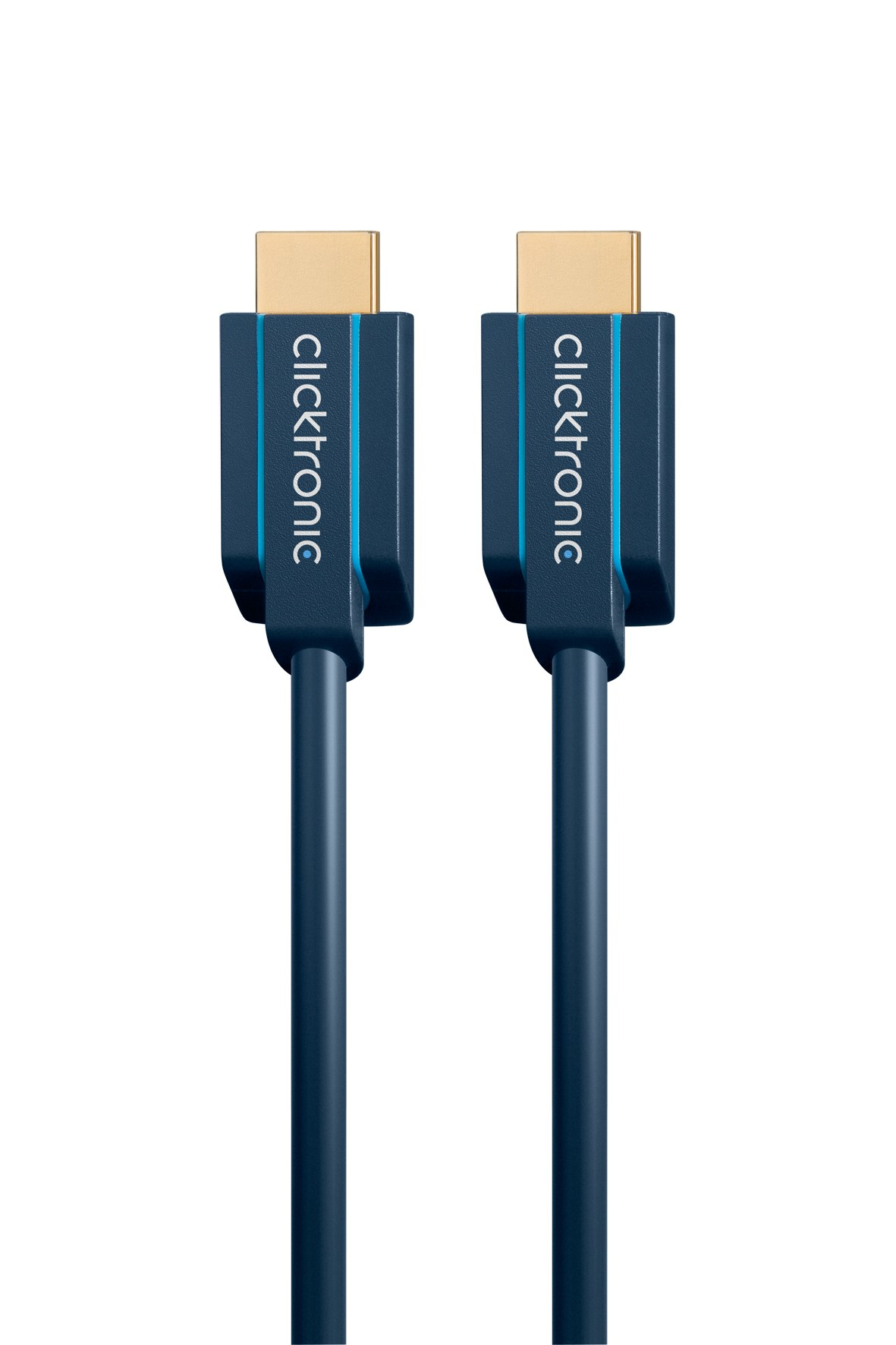 ClickTronic Casual Series HDMI-Kabel mit Ethernet 1 m 10,2 Gbit/s Blau