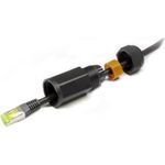 Patchkabelkupplung, Outdoor (IP67), Cat. 6A, RJ45, vollgeschirmt, schwarz, Good Connections® (ODC-02)