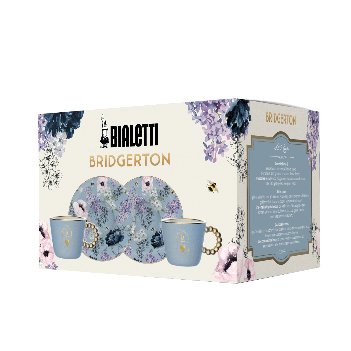 Bialetti BRIDGERTON BRID001 Tassenset Porzellan Blau