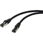 Renkforce RF-7106480 RJ45 Netzwerk Patchkabel CAT 8.1 S/FTP 1.00 m Schwarz 1 St. (RF-7106480)