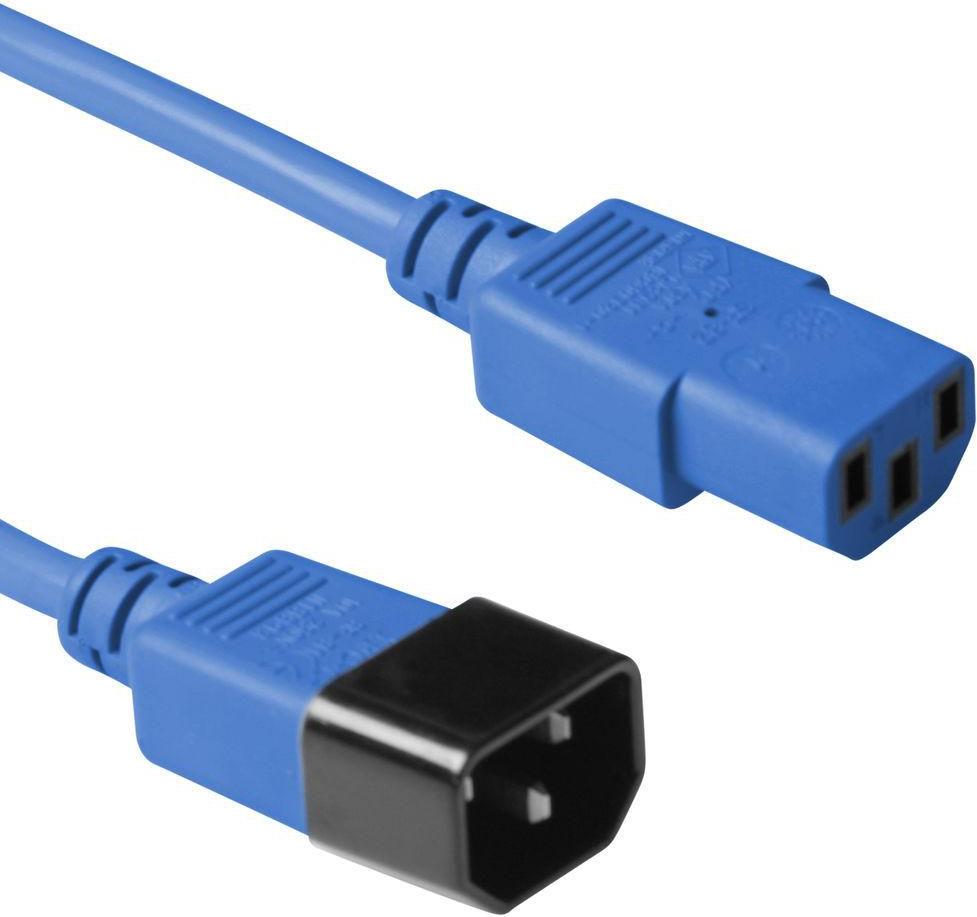 Microconnect PE1413B09 Stromkabel Blau 0,9 m C13-Koppler C14-Koppler (PE1413B09)