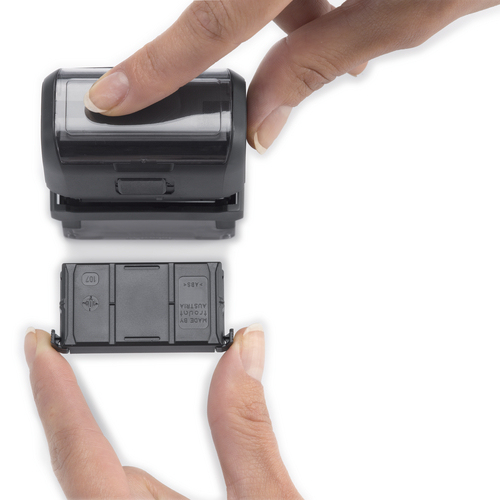 TRODAT Printy 4911 Datumstempel 37 x 13 mm Schwarz, Blau