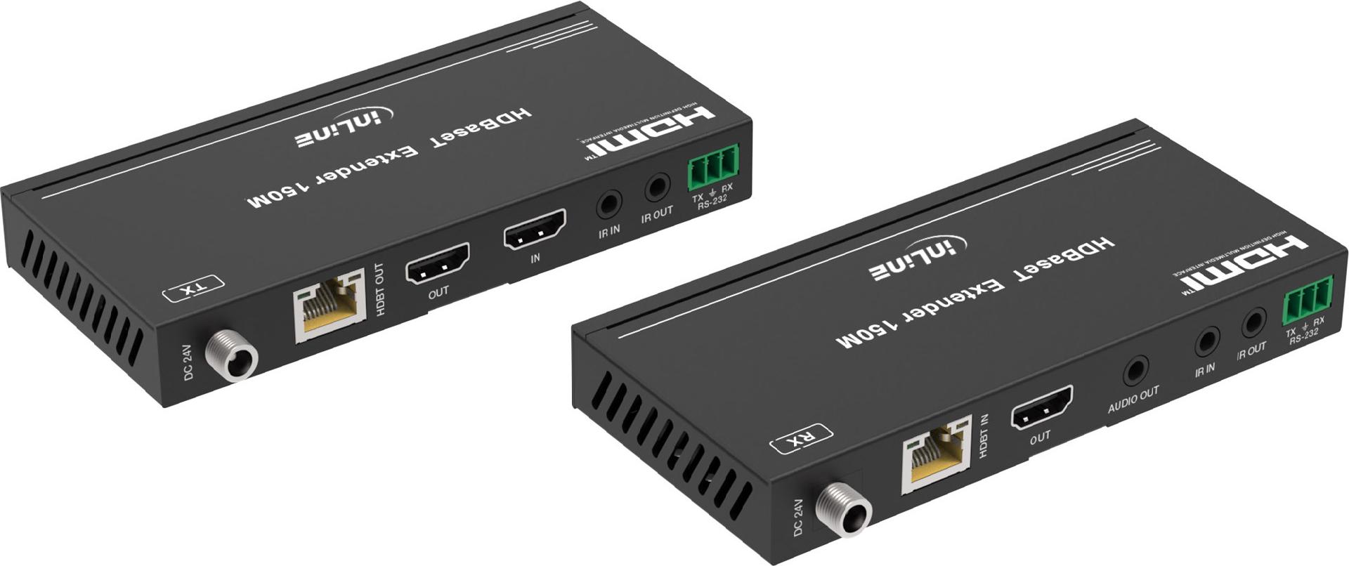 InLine Video Extender Cat.6 HDMI 4K/60Hz HDBaseT Set