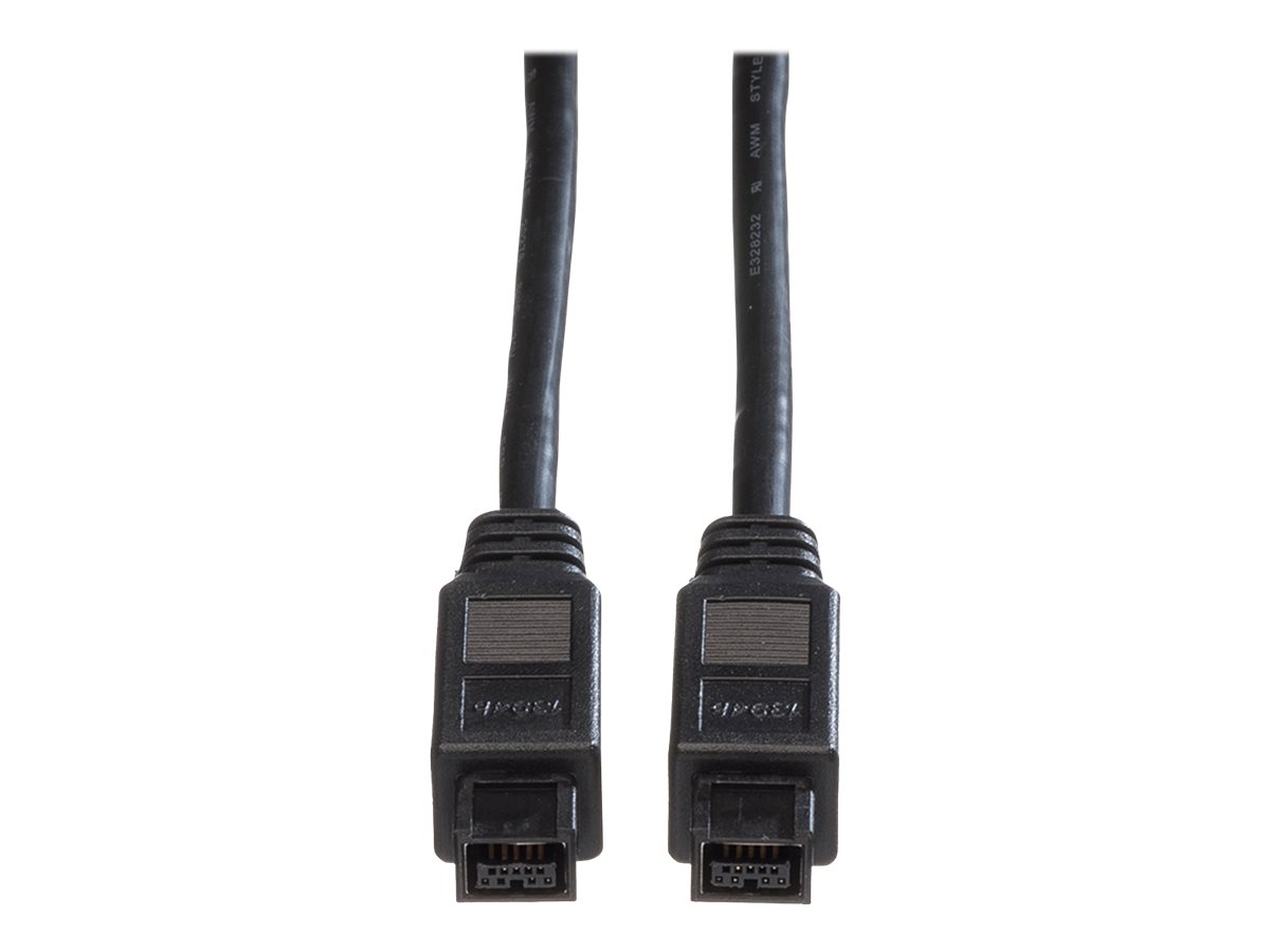ROLINE Roline FireWire-Kabel 9/9-polig 1,8 m Schwarz