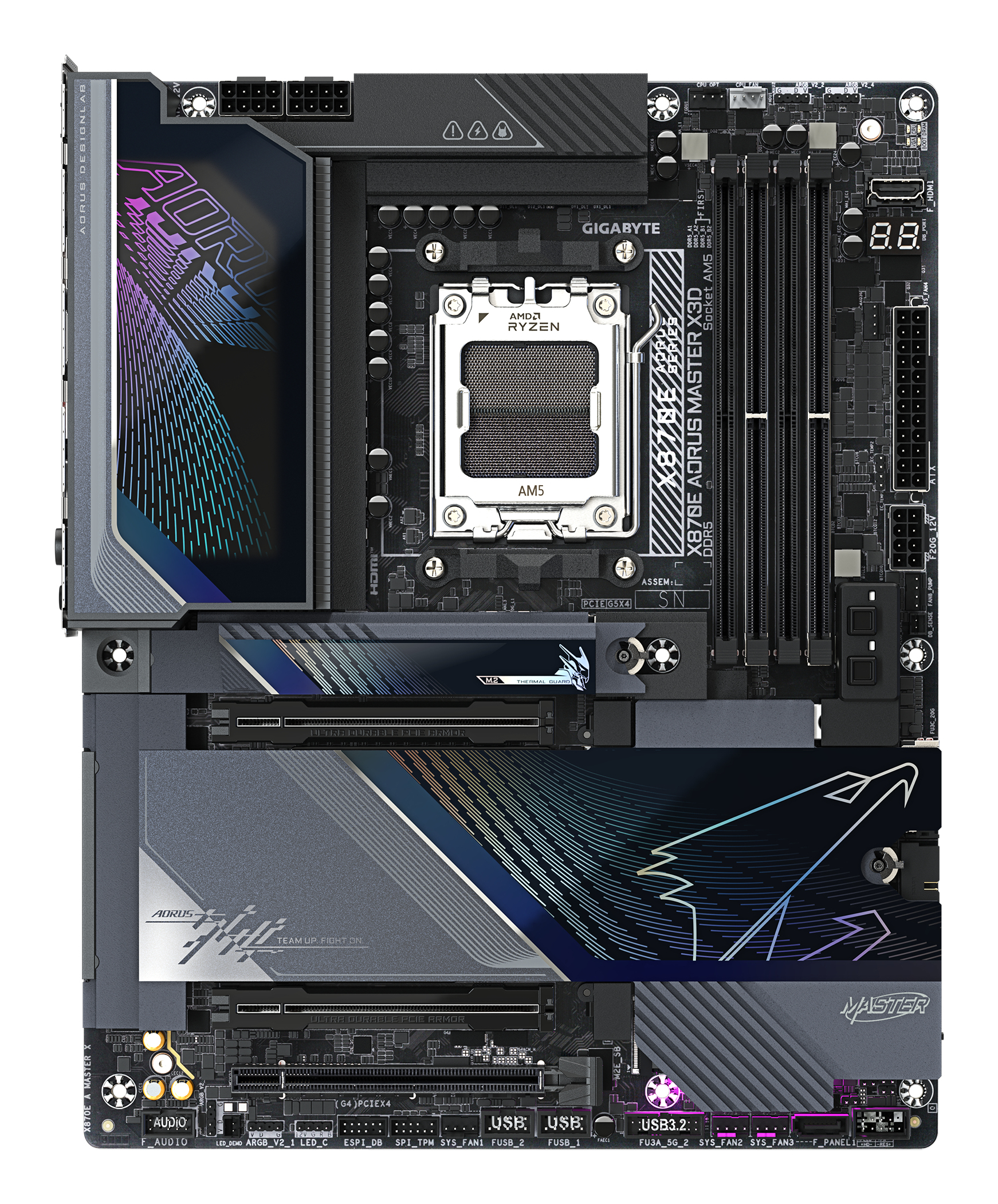 Gigabyte X870E AORUS MASTER X ATX AMD X870E Sockel AM5 DDR5 Schwarz