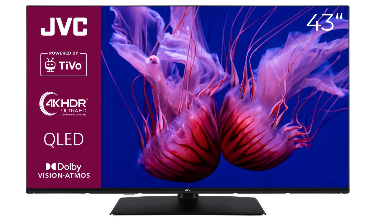 JVC LT-43VUQ3455 43 Zoll QLED Fernseher / TiVo Smart TV (4K UHD, HDR Dolby Vision, Dolby Atmos, Triple Tuner) [Energieklasse F] (823681)