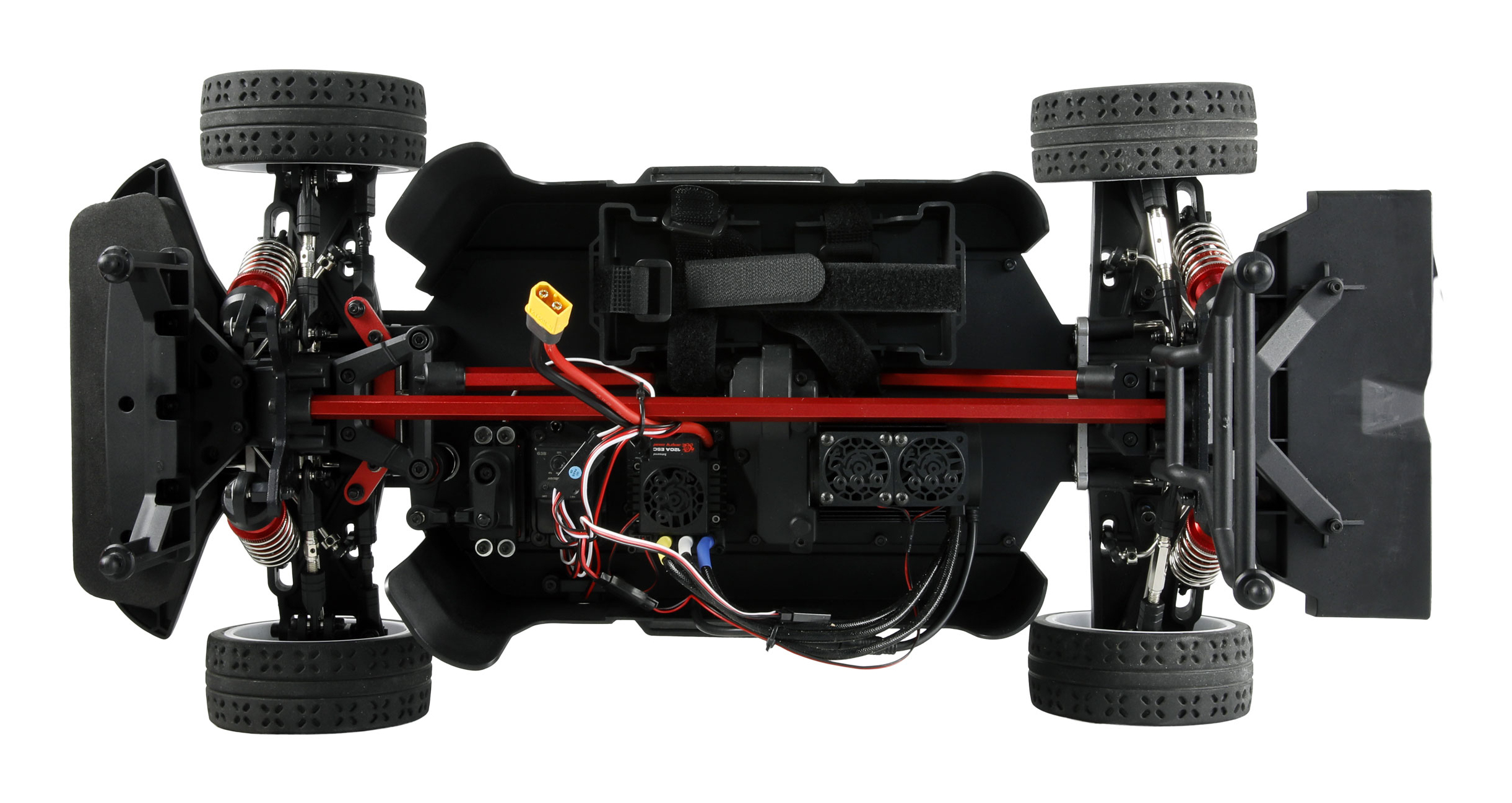 Amewi HyperGo C3 WRC 1:7 RC Rallye Auto Schwarz/Rot