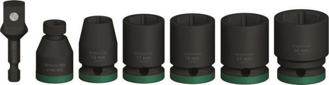 Bosch PRO Impact Steckschlüsseleinsatz-Set 1/2" 7-teilig schwarz (2608003032)