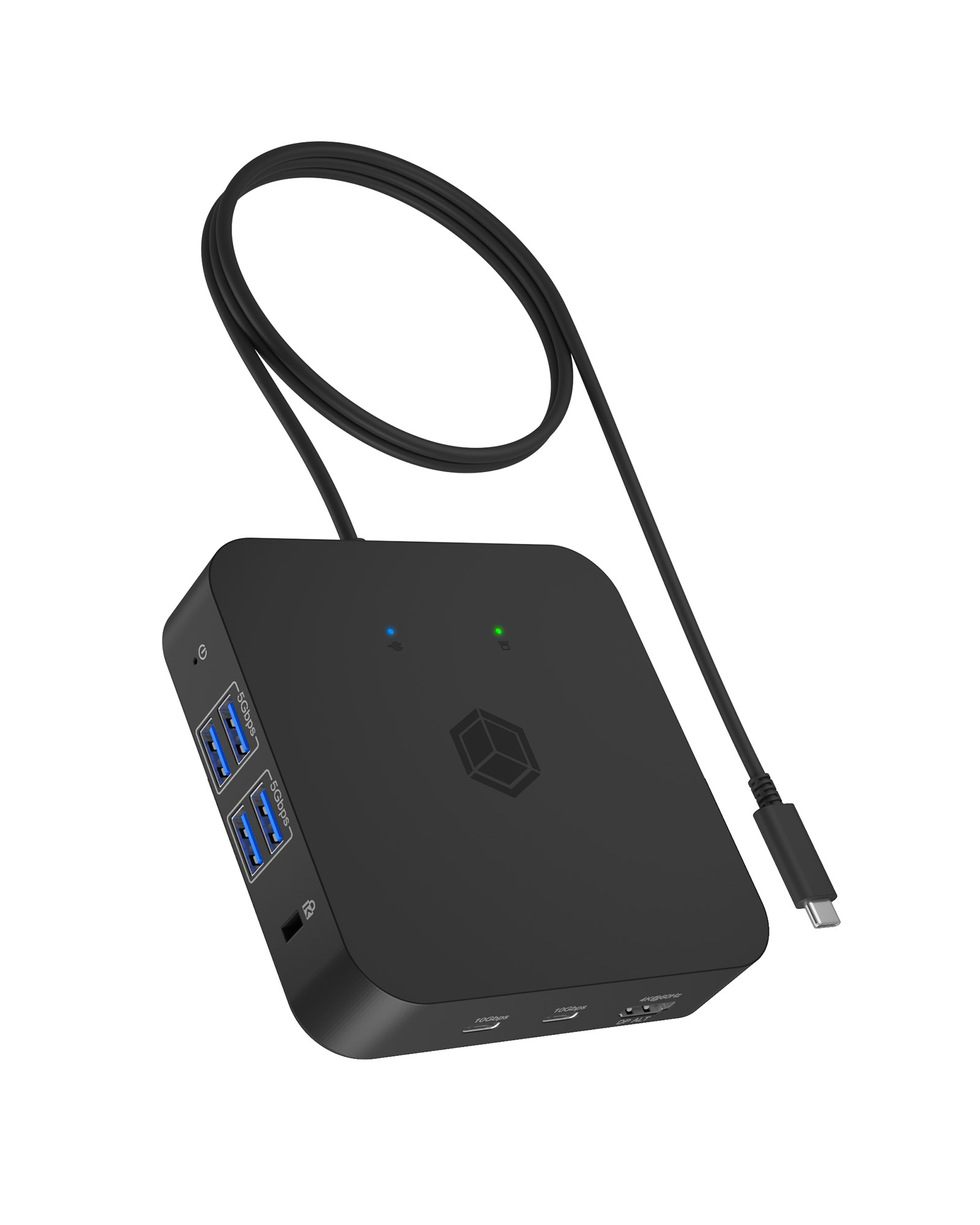 ICY BOX IB-DK4090-C 12-in-1 USB-C Dockingstation 3x HDMI Schwarz