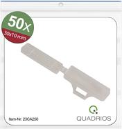 Quadrios 23CA250 23CA250 Zeichenträger Montage-Art: Kabelbinder Beschriftungsfläche: 9.5 x 30 mm Transparent Anzahl Markierer: 50 50 St. (23CA250)