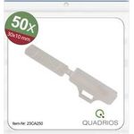 Quadrios 23CA250 23CA250 Zeichenträger Montage-Art: Kabelbinder Beschriftungsfläche: 9.5 x 30 mm Transparent Anzahl Markierer: 50 50 St. (23CA250)