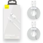 Baseus TZCATZJ-02 USB Kabel 1,5 m USB A USB C Weiß (TZCATZJ-02)