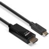 Lindy - Videoschnittstellen-Converter - USB-C (M) bis HDMI (M) - 5,0m - abgeschirmt - Schwarz - rund, aktiver Chip, unterstützt 4K 60 Hz (4096 x 2160) (43315)