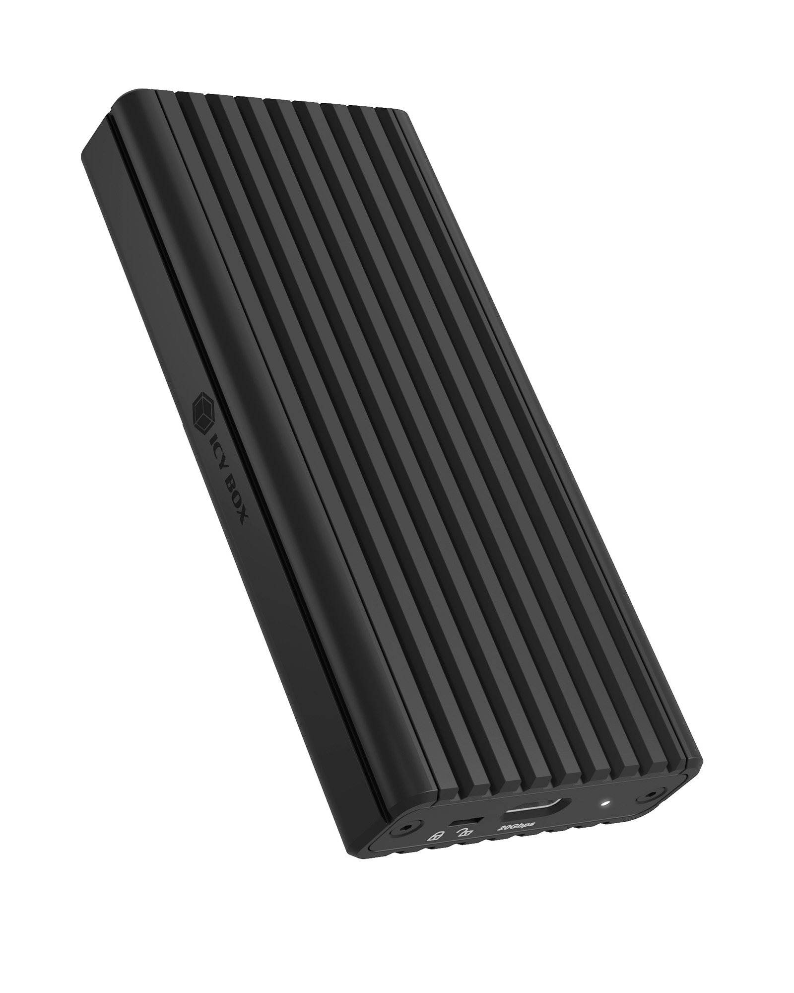 ICY BOX IB-1917M-C32a M.2 NVMe SSD-Gehäuse USB 3.2 Gen 2x2 Schwarz