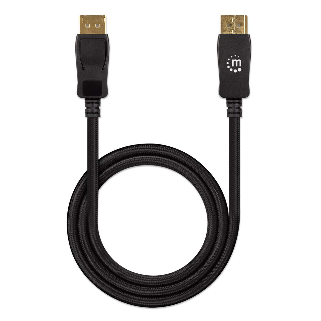 Manhattan DisplayPort 1.4 Kabel 8K@60Hz 4K@120Hz 1 m Schwarz
