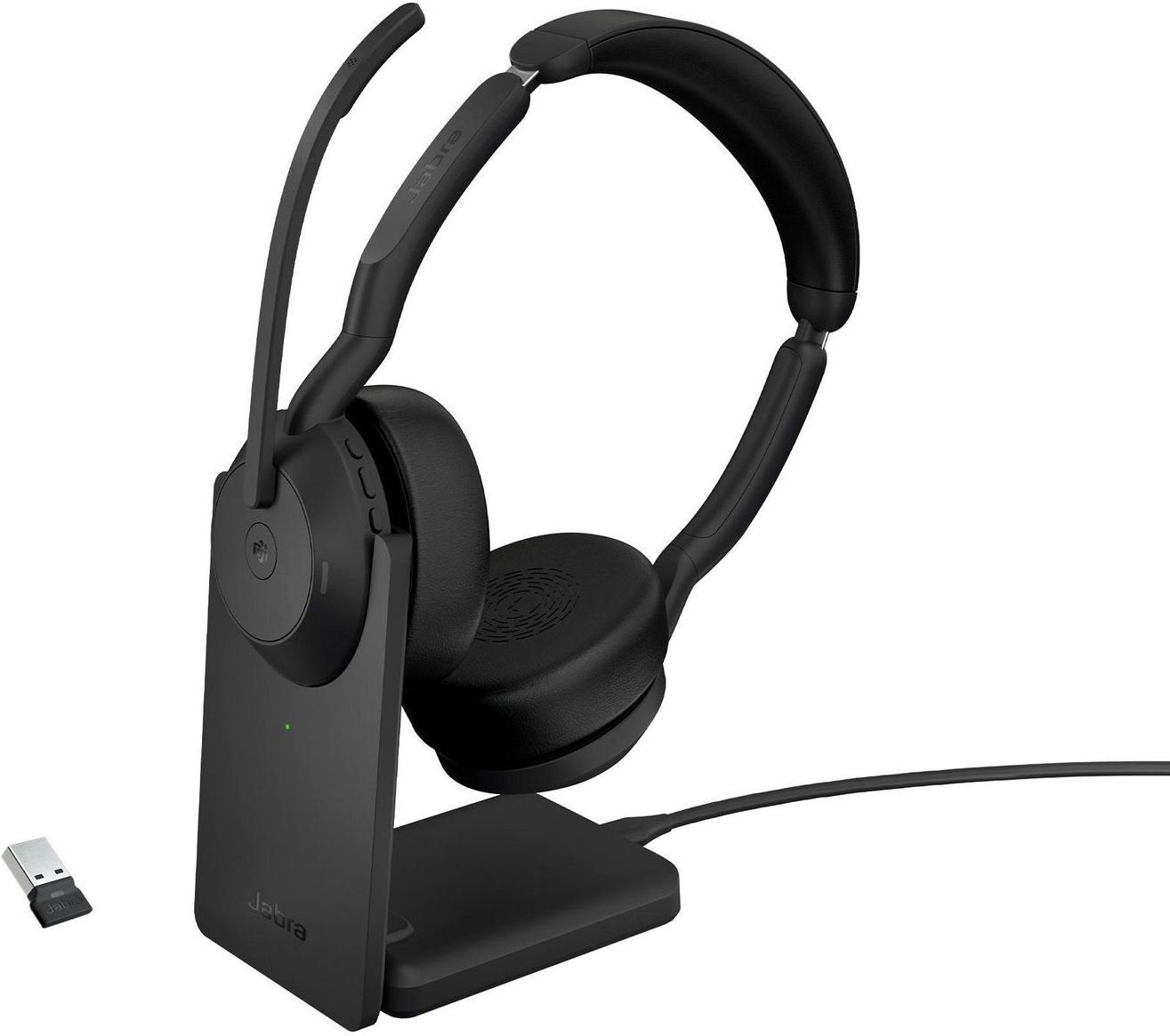 Jabra Evolve2 55 MS Stereo On-Ear Headset Schwarz