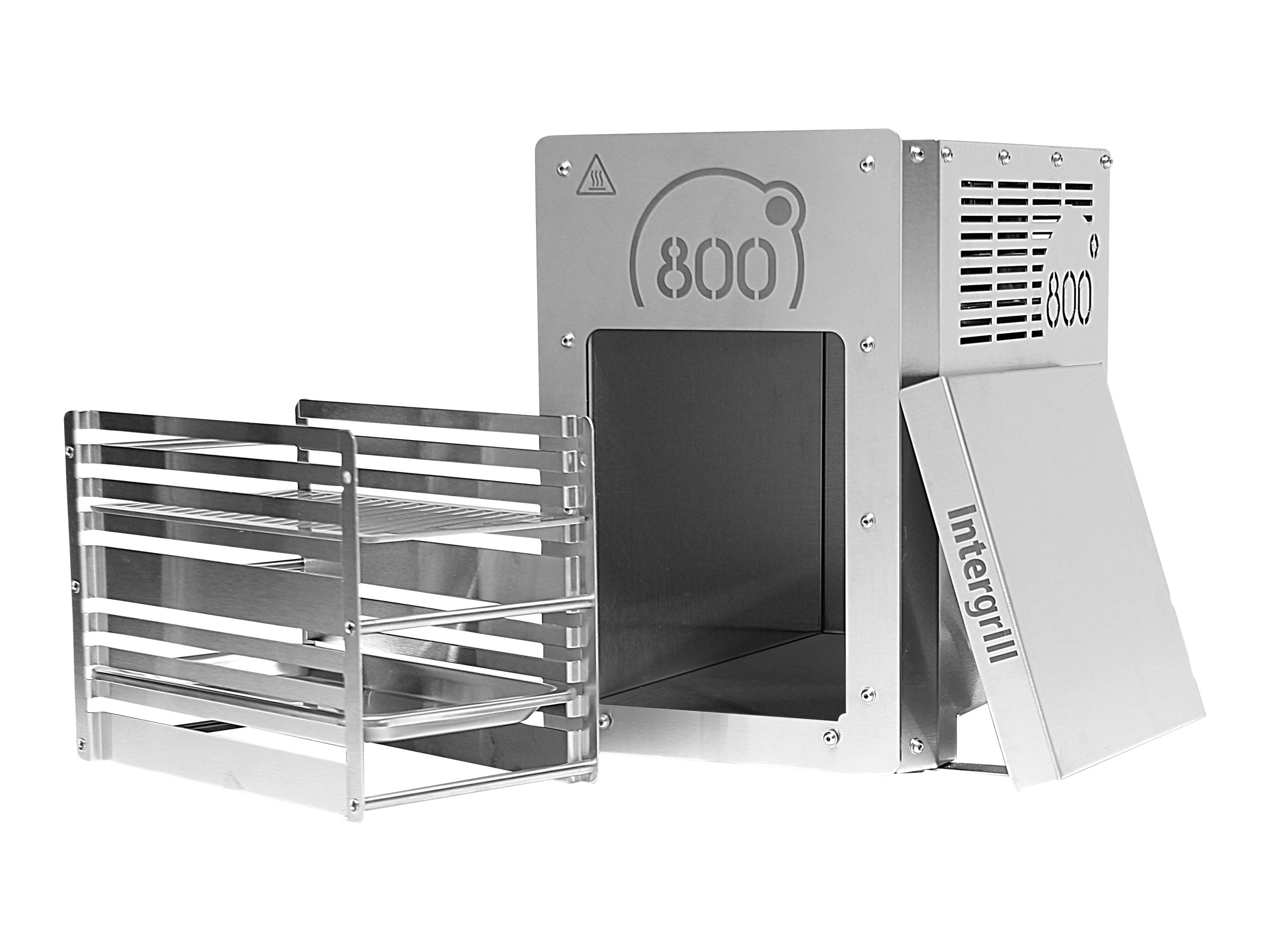 Intergrill 800° Elektrogrill 2880 W Silber