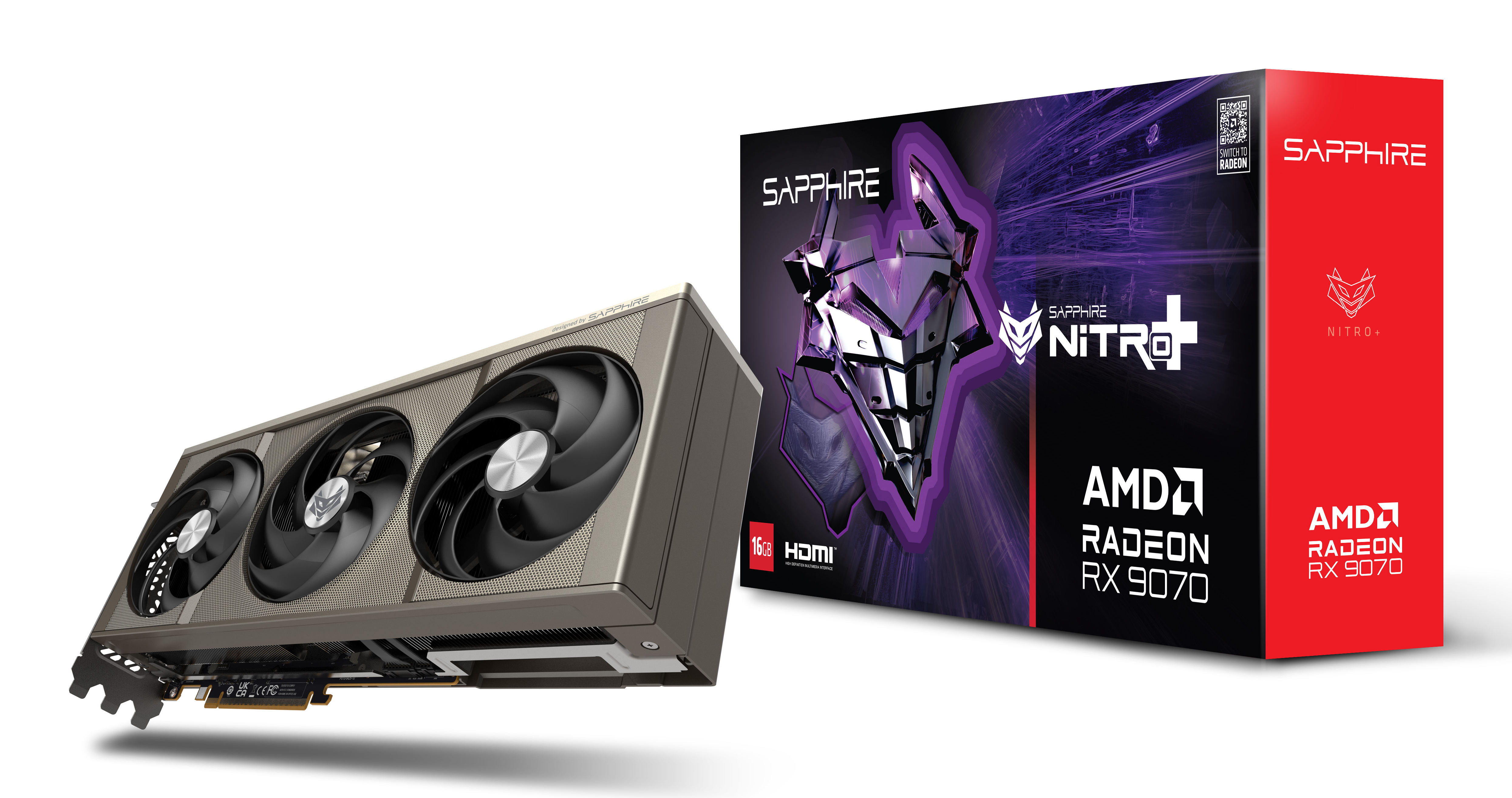Sapphire NITRO+ Radeon RX 9070 16 GB GDDR6 Grau