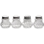 APS Ministreuer, 4er-Set, Glas/Edelstahl Durchmesser: je 35 mm, Höhe: 40 mm - 1 Stück (40503)