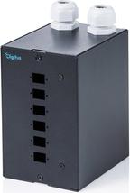 DIGITUS LWL Hutschienen 6 SC SC SX/LC DX verteiler schwarz (DN-96991)