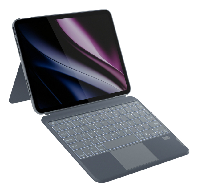 Epico Backlit Keyboard Case iPad Pro 11" M4 Grau