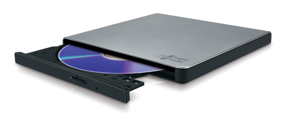 LG GP57ES40 Externer DVD-Brenner DVD±RW DVD-RAM USB 2.0 Silber