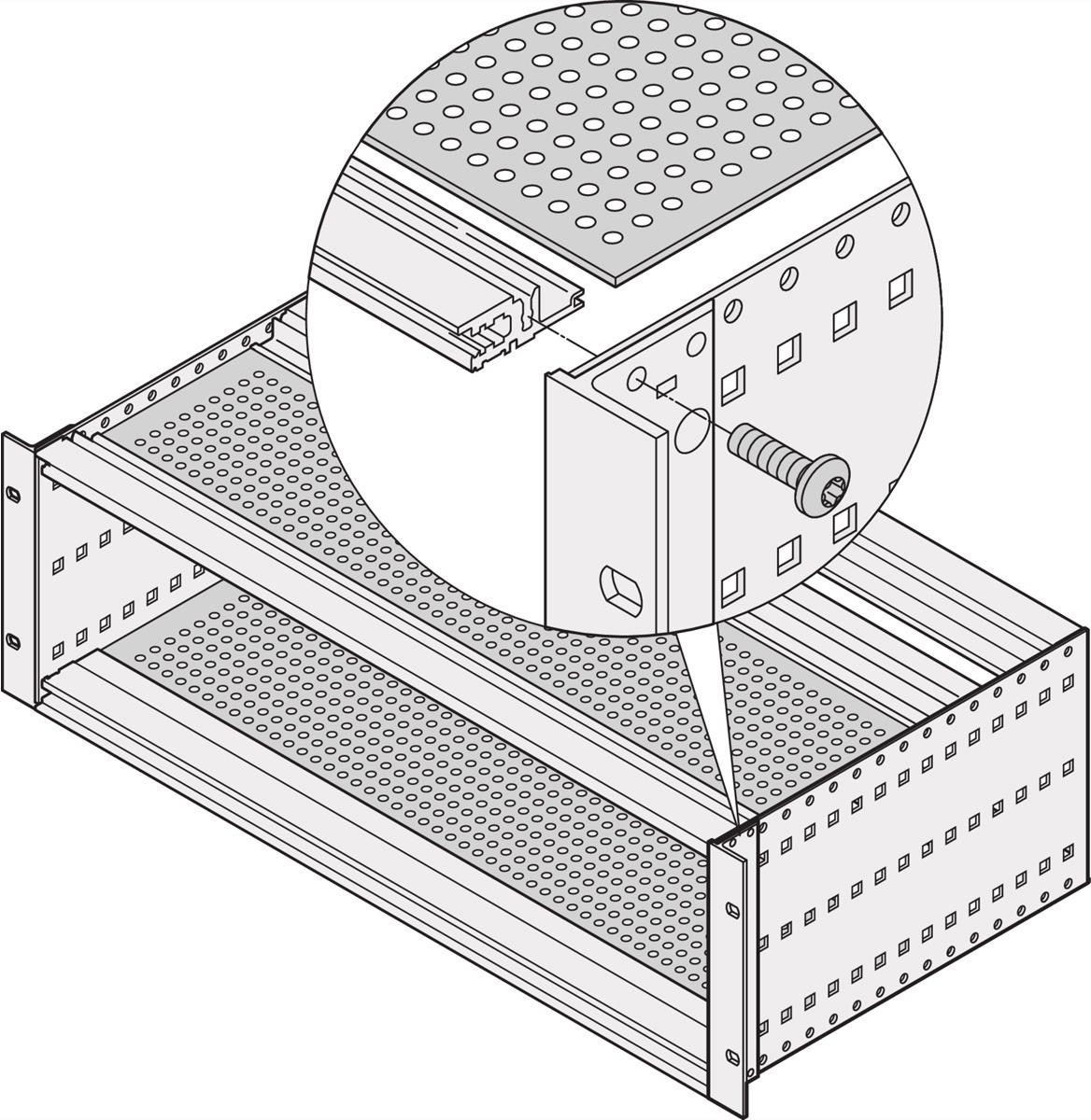 SCHROFF Abdeckblech Standard, 160 mm tief - ABDECKBLECH 84TE 160T 2STK (24561051)