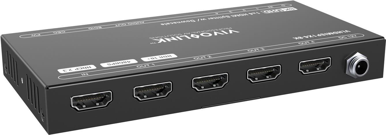 VivoLink HDMI splitter 1x4 8Ka60Hz (VLHDMISP1X4-8K)