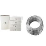 LogiLink Patchkabel, Kat. 5e, S/FTP, 305 m, grau 4 x 2 AWG 26/7, Folienschirmung, S/FTP geschirmt (CPV0018)