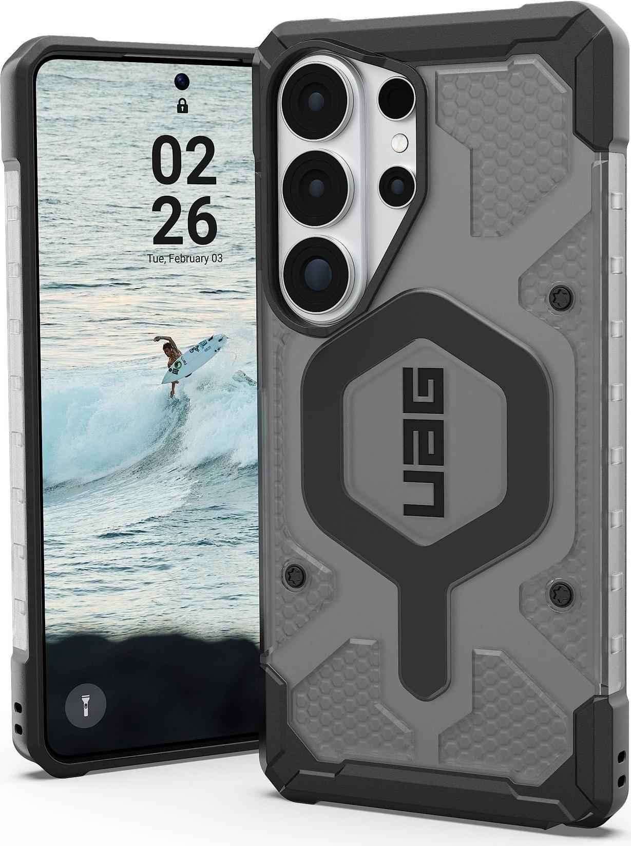 UAG Urban Armor Gear Pathfinder Case mit Magnet-Modul | Samsung Galaxy S26 Ultra | ash (grau transparent)/schwarz | 214526113140 (214526113140)