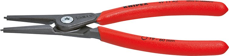 Knipex Seegerringzange Passend für Außenringe 85-140 mm Spitzenform gerade 49 11 A4 (49 11 A4)
