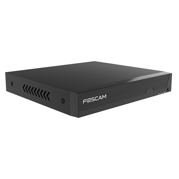 Foscam FNA108E-T4-2T 8-Kanal PoE NVR Videoüberwachungskit 8 MP Schwarz