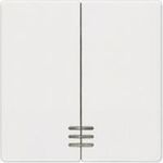 Siemens Abdeckung Jalousie-Schalter/-Taster Delta Weiß 5TG6214 (5TG6214)