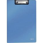 LEITZ Klemmbrett-Mappe Solid, DIN A4, Polyfoam, hellblau innen grau, mit starker Metall-Klemm-Mechanik, - 1 Stück (3962-10-30)
