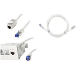 LogiLink Konsolidierungspunkt-Patchkabel, Kat.6A, 3.0 m S/FTP, hellgrau (RAL7035), Anschluss: RJ45 Stecker - 1 Stück (CC5062S)