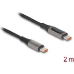 Delock USB-Kabel 24 pin USB-C (M) zu 24 pin USB-C (M) mit Betriebsanzeige (86809)