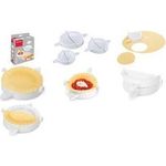 metaltex Ravioli- und Maultaschenformer, 3er Set, weiß Material: PP, 3 Größen: 90, 120 und 150 mm Durchmesser, - 1 Stück (252340084)