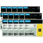 DYMO Schriftband 10er Set 18444 (10x) Bandfarbe: Weiß Schriftfarbe:Schwarz 12 mm 5.5 m (S0718600 (10x))