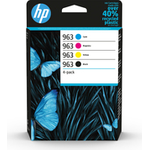 HP 963 4er-Pack Schwarz, Gelb, Cyan, Magenta (6ZC70AE)