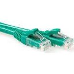 ACT Green 7 meter U/UTP CAT6A patch cable snagless with RJ45 connectors CAT6A U/UTP SNAGLESS GN 7.00M (IB2707)