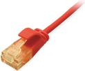 Equip Patchkabel Cat6A Slim U/UTP 2xRJ45 rot LSZH Polybeutel (626205)