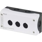 Eaton Leergehäuse 3 Einbaustellen, für Bodenbefestigung (L x B x H) 80 x 153 x 56 mm Grau (RAL 7035) M22-I3 1 St. (216538)