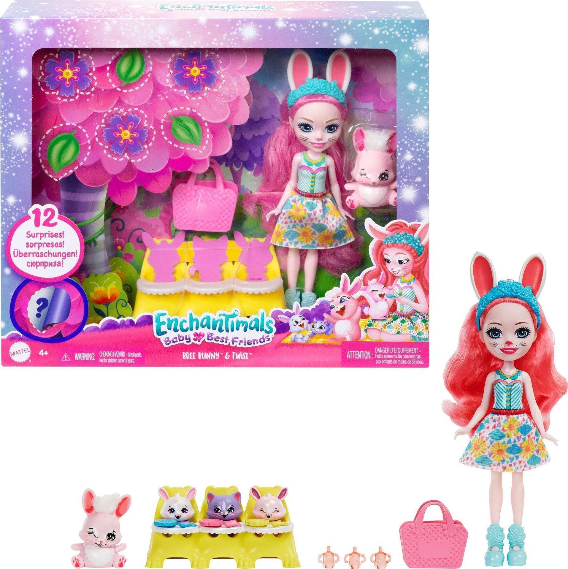 Mattel - Enchantimals Baby Bestie Bree Bunny & Twist Bunny (HLK85)