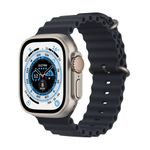 Apple Watch Ultra - 49 mm - Titan - intelligente Uhr mit Ocean band - Flouroelastomer - Midnight - Handgelenkgröße: 130-200 mm - 32 GB - Wi-Fi, LTE, UWB, Bluetooth - 4G - 61.3 g