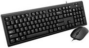 V7 USB KEYBOARD MOUSE DESKTOP US USB Wired Keyboard and Mouse Combo, US (CKU200US-E)