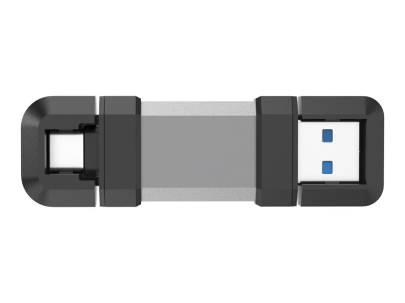 Silicon Power Mobile C51 USB-Flash-Laufwerk 128 GB USB-A/USB-C Schwarz, Silber
