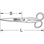 KS TOOLS Universalschere, 200mm (118.0078)