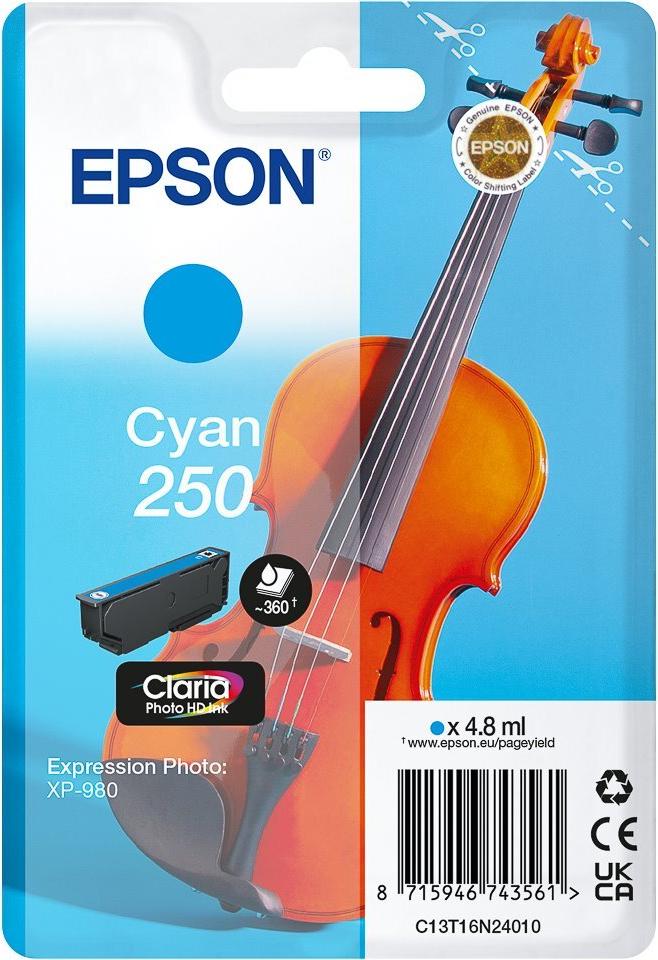 C13T16N24010 EPSON 250 XP Tinte cyan ST 240Seiten (C13T16N24010)